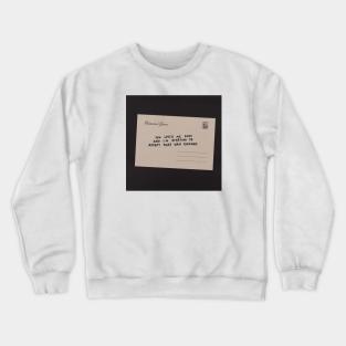 You Loved Me Once Postcard Crewneck Sweatshirt